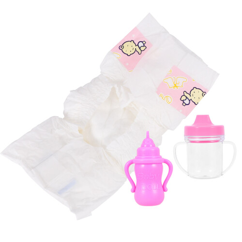 5Sets Assorted Color Doll Bottles Kids Doll Feed Bottle Set 1