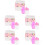 5Sets Assorted Color Doll Bottles Kids Doll Feed Bottle Set 8