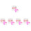 5Sets Assorted Color Doll Bottles Kids Doll Feed Bottle Set 7