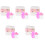 5Sets Assorted Color Doll Bottles Kids Doll Feed Bottle Set 5
