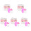 5Sets Assorted Color Doll Bottles Kids Doll Feed Bottle Set 4