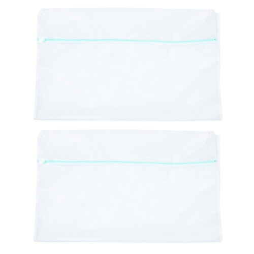 4Pcs Laundry Mesh Bags for Washing Machines White Polyester Protection