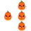 4Pcs Halloween Wind-Up Toy Orange ABS Cartoon Clockwork Decoration 8