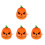 4Pcs Halloween Wind-Up Toy Orange ABS Cartoon Clockwork Decoration 4