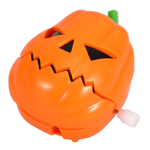 4Pcs Halloween Wind-Up Toy Orange ABS Cartoon Clockwork Decoration 1