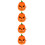 4Pcs Halloween Wind-Up Toy Orange ABS Cartoon Clockwork Decoration 10