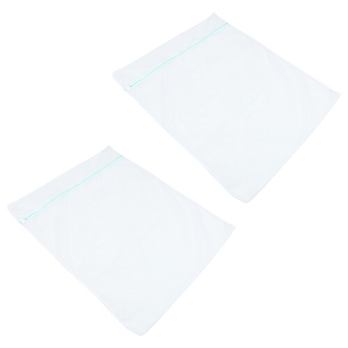 4Pcs Laundry Mesh Bags for Washing Machines White Polyester Protection 1