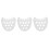 3Pcs Durable White Baby Hip Carrier Back Support Replaceable Core PP 8