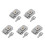 5Pcs Compact Silver Metal Hasp Lock Latches for Suitcase and Box Use 4