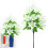 Buchet de crini artificiali albi cu 18 tulpini 2