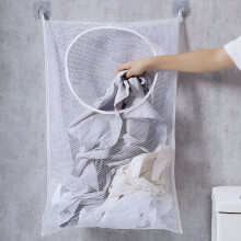 Laundry Bags Mesh Wall Mounted Large Capacity Saves Space Door Hanging Laundry Hamper for Dirty Clothes