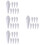32Pcs White Foam DIY Ice for and Home Decor 8