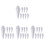 32Pcs White Foam DIY Ice for and Home Decor 4
