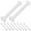 36Pcs White Plastic Mini Roman Columns Durable Desk Decor Photo Props 1