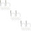 150Pcs Pe Cable Staples White Wire Clips for Electrical and Coax Cable 10