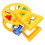 2Pcs Yellow Ferris Wheel Model Train Track Pieces for Imaginative Play 1