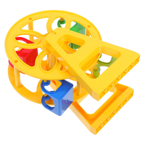 2Pcs Yellow Ferris Wheel Model Train Track Pieces for Imaginative Play