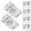40Pcs Transparent Magnetic Spring Clips for Id Badge Holders 2