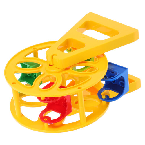 2Pcs Yellow Ferris Wheel Model Train Track Pieces for Imaginative Play 2