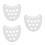 3Pcs Durable White Baby Hip Carrier Back Support Replaceable Core PP 5