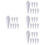 32Pcs White Foam DIY Ice for and Home Decor 7