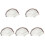 60Pcs Black Eyebrow Transfer Stickers Natural Fake Brows Makeup Tool 3