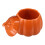 5Pcs Orange Ceramic Pumpkin Serving Bowls with Lid Halloween 2