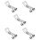 5Pcs Portable Metal Epee Socket Replacement for Fencing Sport Silver 8