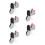 5Pcs Miniature Silver Metal Mailbox Durable Outdoor Tip Donation Box 5