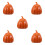 5Pcs Orange Ceramic Pumpkin Serving Bowls with Lid Halloween 5