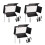 3Pcs Rechargeable LED Light Panel Black Photography Video Lighting Kit 5