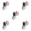 5Pcs Miniature Silver Metal Mailbox Durable Outdoor Tip Donation Box 9