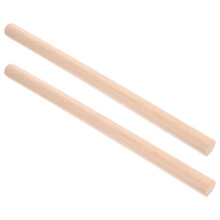 6Pcs Wood Rolling Pins Khaki for Dough Baking and Craft