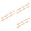6Pcs Wood Rolling Pins Khaki for Dough Baking and Craft 6