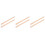 6Pcs Wood Rolling Pins Khaki for Dough Baking and Craft 8