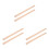 6Pcs Wood Rolling Pins Khaki for Dough Baking and Craft 5