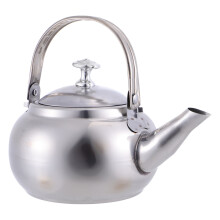 3Pcs Portable Stainless Steel Teakettle Silver Heating Pot for Home