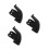 3Sets Durable Rubber Roller Skate Brakes Replacement Pads Black Color 8