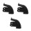 3Sets Durable Rubber Roller Skate Brakes Replacement Pads Black Color 6