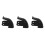 3Sets Durable Rubber Roller Skate Brakes Replacement Pads Black Color 5