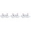 3Pcs White Eye Masks Comfortable Flexible Night Eyeshades for Resting 4