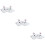 3Pcs White Eye Masks Comfortable Flexible Night Eyeshades for Resting 9