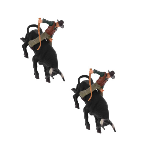 2Sets Fine Polish Creative Matador Bull Desktop Decoration 1