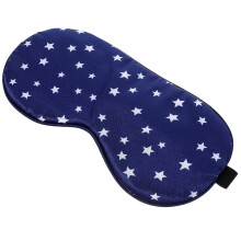 3Pcs Travel Sleep Eye Masks Blue Silk for Office, Students and Naps