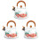 3Pcs Anti-Scald Handle Stainless Steel Home Tea Kettle White 3