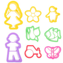 32Pcs Assorted Color Polymer Clay Cutters Plastic Mold Kit for Jewelry