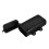 2Pcs Motorcycle Side Bracket Storage ABS Tool Box Black 1