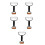 5Pcs Versatile Dough Rolling Pin and Pizza Cutter Spike Roller Tool 5