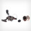 3Pcs Multi-Gear Black Fishing Reel Plastic Wire Cup Durable 8