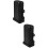 2Pcs Motorcycle Side Bracket Storage ABS Tool Box Black 7
